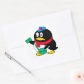 Postmeester Ronde Sticker (Envelop)