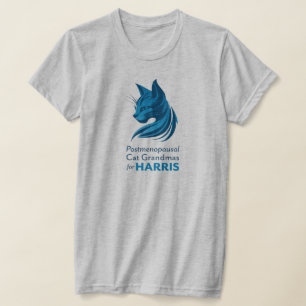Postmenopauzale Cat Grandmas voor Harris T-Shirt