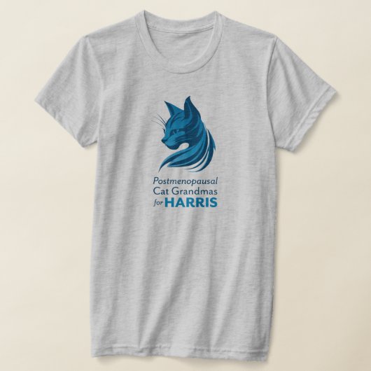 Postmenopauzale Cat Grandmas voor Harris T-Shirt (Laagn)