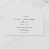  postmerken II Bedrijfsprofielkaarten Visitekaartje (Achterkant)