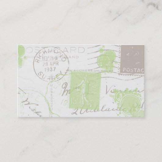  postmerken II Bedrijfsprofielkaarten Visitekaartje (Voorkant)