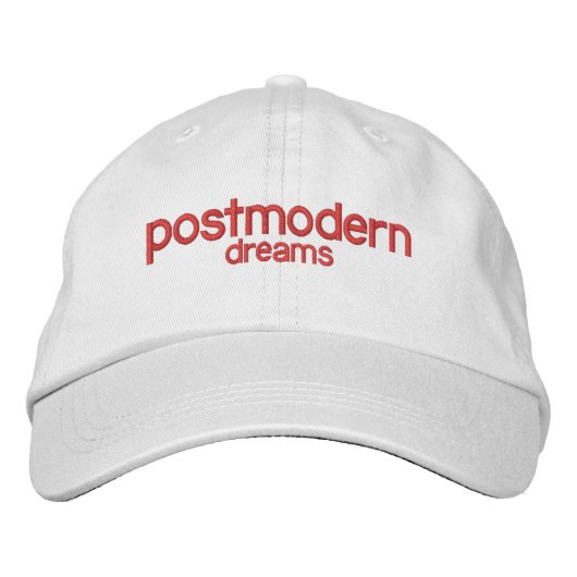 Postmodern Dreams geborduurd swag pet (Voorkant)