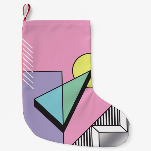 Postmodern geometrisch: Abstracte compositie Kleine Kerstsok (Voorkant)