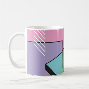 Postmodern geometrisch: Abstracte compositie Koffiemok