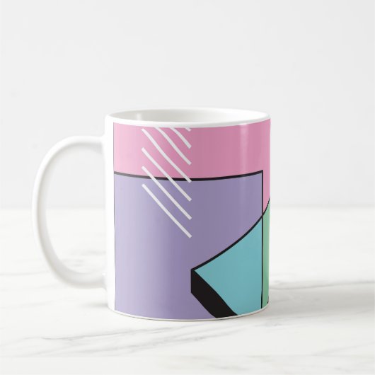 Postmodern geometrisch: Abstracte compositie Koffiemok (Links)