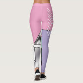 Postmodern geometrisch: Abstracte compositie Leggings (Achterkant)