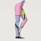 Postmodern geometrisch: Abstracte compositie Leggings (Rechts)