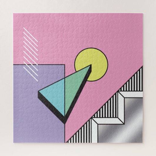 Postmodern geometrisch: Abstracte compositie Legpuzzel (Verticaal)