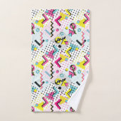 Postmodern Memphis Stijl Patroon Bad Handdoek (Handdoek)