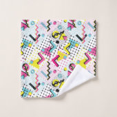 Postmodern Memphis Stijl Patroon Bad Handdoek (Wasdoekje)