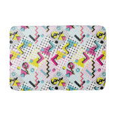 Postmodern Memphis Stijl Patroon Badmat (Voorkant)