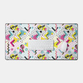 Postmodern Memphis Stijl Patroon Bureaumat (Keyboard & Muis)