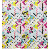 Postmodern Memphis Stijl Patroon Douchegordijn (Voorkant)