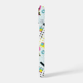 Postmodern Memphis Stijl Patroon iPhone 15 Case (Linkerkant)
