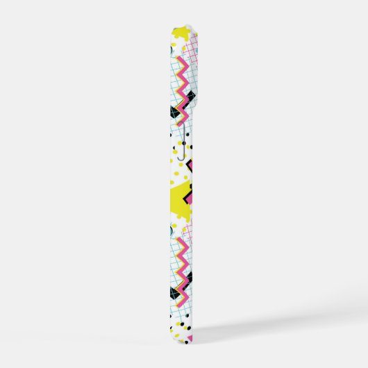 Postmodern Memphis Stijl Patroon iPhone 15 Case (Rechterkant)