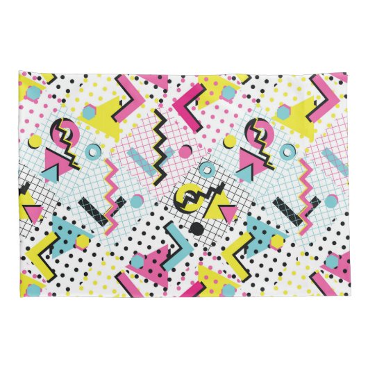 Postmodern Memphis Stijl Patroon Kussensloop (Achterkant-Rechts)