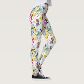 Postmodern Memphis Stijl Patroon Leggings (Rechts)