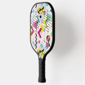 Postmodern Memphis Stijl Patroon Pickleball Paddle (Links)