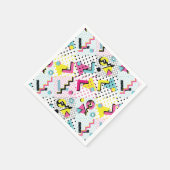 Postmodern Memphis Stijl Patroon Servet (Hoek)