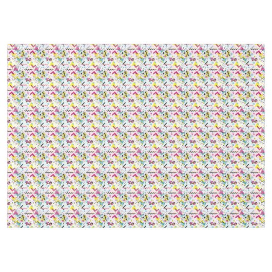 Postmodern Memphis Stijl Patroon Tafelkleed (Voorkant (Horizontaal))