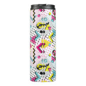 Postmodern Memphis Stijl Patroon Thermosbeker (Achterkant)