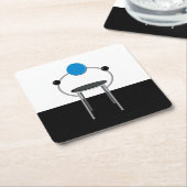 Postmoderne stoel kartonnen onderzetters (Schuin)