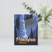 Postojna Slovenije vintage poster Briefkaart (Staand voorkant)