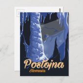 Postojna Slovenije vintage poster Briefkaart (Voorkant / Achterkant)