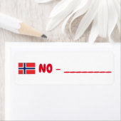 Postovergang Noorwegen Etiket (Insitu)