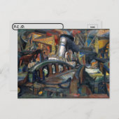 Postovertocht - De haven van Josef Presser Briefkaart (Voorkant / Achterkant)