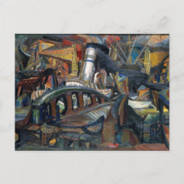 Postovertocht - De haven van Josef Presser Briefkaart