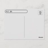 Postovertocht - Oliver The Cats Cone of Shame Briefkaart (Achterkant)