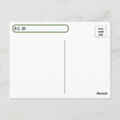 Postovertocht - Paarden in het Stable Briefkaart (Achterkant)