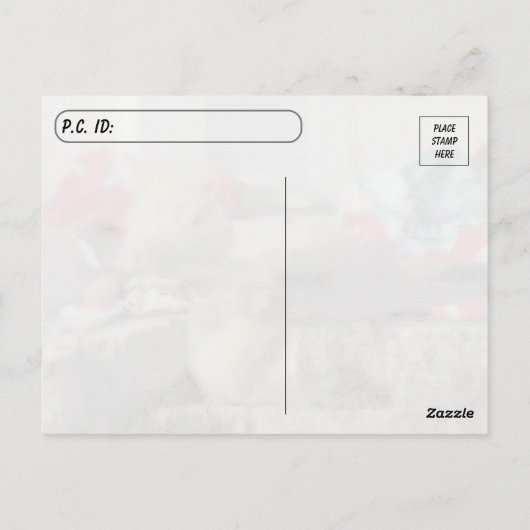 Postovertocht - Simba het Briefkaart van de kat in (Achterkant)