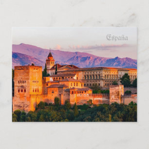 Postpalacio Carlos V en Granada - España Briefkaart