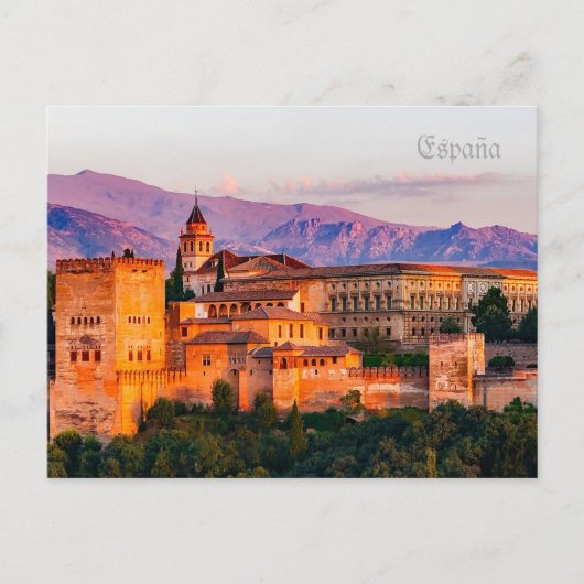 Postpalacio Carlos V en Granada - España Briefkaart (Voorkant)