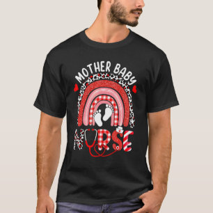 Postpartum moeder Baby verpleegster Stethoscoop T-shirt