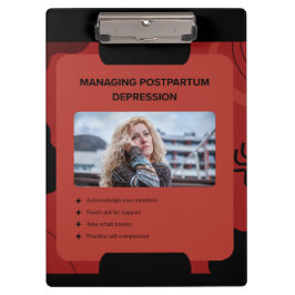 Postpartumdepressie Bewustzijn Design Beheren Klembord