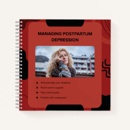 Postpartumdepressie Bewustzijn Design Beheren Notitieboek