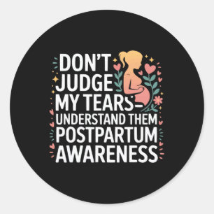 Postpartumdepressie Moeder Mama Materne Geestelijk Ronde Sticker