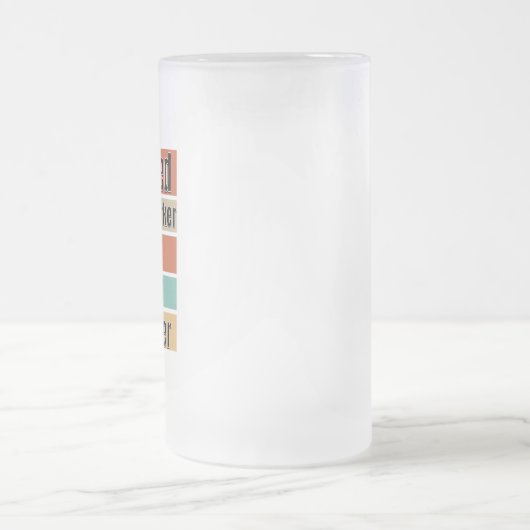 Postpersoneel in ruste. Ik heb deze bier verdiend Matglas Bierpul (Center)