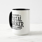 Postpersoneel in ruste, niet langer prioritair mok (Voorkant links)