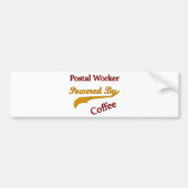 Postpersoneel met koffie bumpersticker (Voorkant)