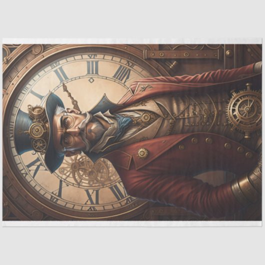 Postpocalyptic Steampunk Man v1.3 Tissuepapier (Voorkant)