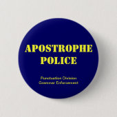 postpolitie ronde button 5,7 cm (Voorkant)