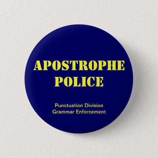 postpolitie ronde button 5,7 cm (Voorkant)