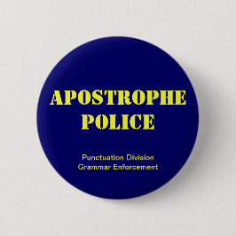 postpolitie ronde button 5,7 cm