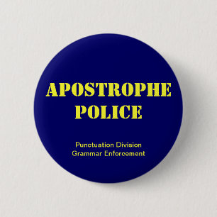 postpolitie ronde button 5,7 cm