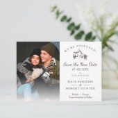 Postponed Wedding Couple Photo Mountain Landscape (Staand voorkant)