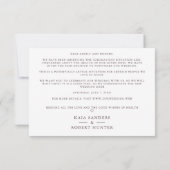 Postponed Wedding Couple Photo Mountain Landscape (Achterkant)